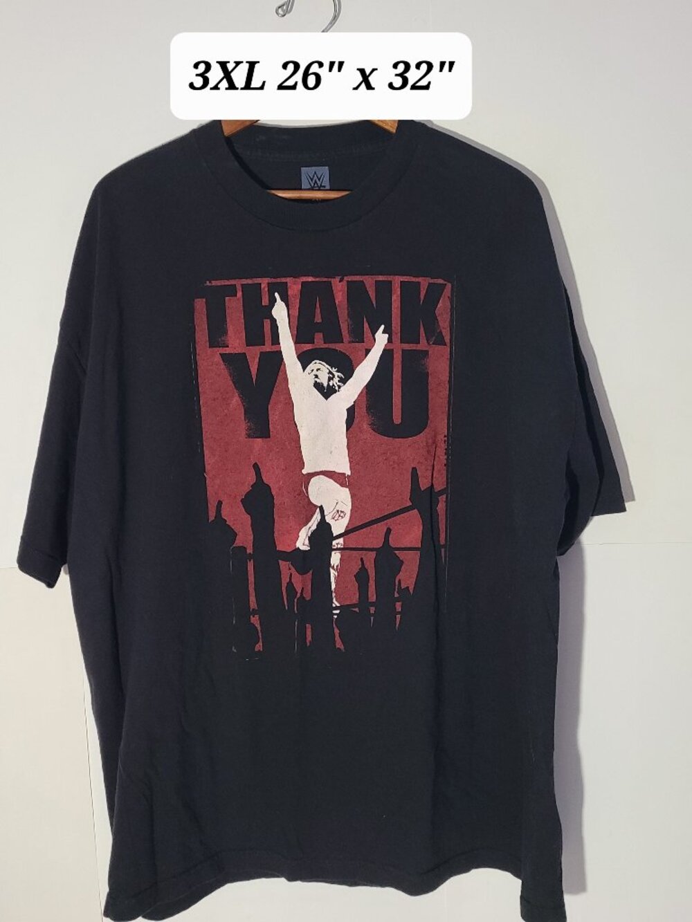 WWE Authentic Daniel Bryan THANK YOU Yes Retirement Black 3XL T-Shirt